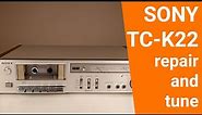 Restoring Sony TC-K22 Vintage Cassette Deck.