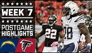 Chargers vs. Falcons | NFL Week 7 Game Highlights