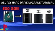 How to upgrade PS3 Hard Drive - New HDD Tutorial