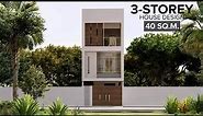Three Storey House with Modern Design (40 sq.m.)