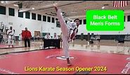 Men's Black Belt Forms at the Lions Karate Season Opener 2024