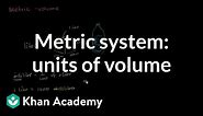 Metric system: units of volume | 4th grade | Khan Academy