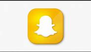Snapchat Glossy Icon Design in Affinity Designer