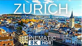 Beautiful and Largest city of Switzerland, Zurich in 8K ULTRA HD HDR 60fps Video by Drone