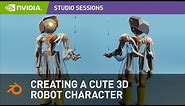 [Blender] Creating Cute 3D Robot Character w/ Rachel Frick