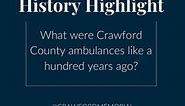 Crawford County ambulances in the early 1900s looked much different than they do today. Thank goodness for our first responders today and every day! | Crawford Memorial Hospital