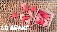 Origami Easy - 3D Heart - Valentine's Day Craft
