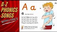 Jolly Phonics –Learn Phonics Rhymes A to Z | Phase II | ABC song with lyrics in description