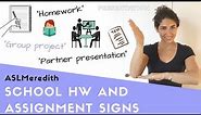 Learn ASL: School Assignment Signs for Beginners
