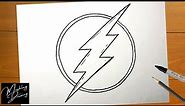 How to Draw The Flash Logo Step by Step