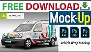 Vehicle Wrap MockUp PSD File Free Download | How to apply Car Wrap mockup in photoshop cc