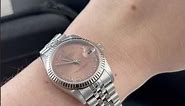 Rolex Datejust Midsize Steel White Gold Salmon Dial Watch 78274 Review | SwissWatchExpo