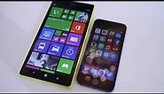 iPhone 5s vs Nokia Lumia 1520 size comparison
