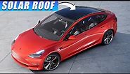 Installing Solar Roof On Tesla Model 3/Y - 60 Miles Added Range? (Solar Charging While Driving) 2022