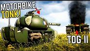 I Built A POWERFUL CURSED MOTORBIKE TONK MEME In Sprocket Tank Design!