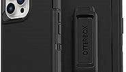 OtterBox iPhone 13 Pro Max & iPhone 12 Pro Max Defender Series Case - BLACK, Rugged & Durable, with Port Protection, Includes Holster Clip Kickstand