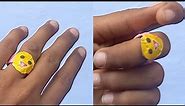 how to make diy beautiful🤩 ring of emoji// so easy and beautiful ring 💍😍//diy emoji ring 🥰#subscribe