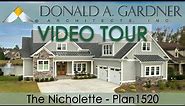 Craftsman house plan with four bedrooms and a two-story floor plan | The Nicholette