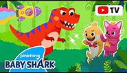 🦖Here Comes the Tyrannosaurus Rex | Baby Shark's Adventure | NEW Series in 4K | Baby Shark Official