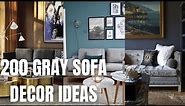 200 Gray Sofa Decor Ideas for Living Room.