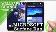 How to Change Wallpaper on Lock Screen in MICROSOFT Surface Duo - Change Wallpaper