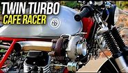 Twin Turbo Cafe Racer Moto Guzzi Full Build - Motorcycle Build ASMR