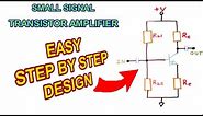 How to design a single transistor amplifier with voltage divider bias