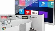Soulaca 22 inches Smart Mirror TV Screen Waterproof Bathroom Shower Television Integrated WiFi Bluetooth 1080P ATSC Tuner 2024 New Model