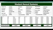 How To Create Excel Data Entry Form With UserForm for Student Records - Full Tutorial