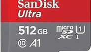 [Older Version] SanDisk 512GB Ultra MicroSDXC UHS-I Memory Card with Adapter - 100MB/s, C10, U1, Full HD, A1, Micro SD Card - SDSQUAR-512G-GN6MA