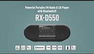 Panasonic RX-D550 Bluetooth, CD,USB, Radio Info and Photo