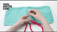 How to knit: Vertical invisible seaming