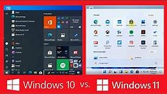 Windows 10 vs. Windows 11 Features Comparison