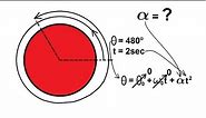 Physics 11 Rotational Motion (3 of 6) Rotating Circular Table - Equations of Kinematics