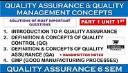 Quality Control (QC) || Quality Assurance (QA) | GMP || Quality Assurance 6th semester || Carewell P