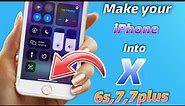 How to get iPhone X Features on iPhone 6s,7,8, Any iphones.Ios 14.5,14.6,14.7 Get iphone X features