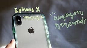 📱unboxing Iphone X - amazon renewed 2021🍃