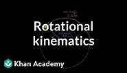 Rotational kinematic formulas | Moments, torque, and angular momentum | Physics | Khan Academy