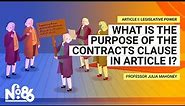 What is the Purpose of the Contracts Clause in Article I? [No. 86]