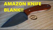 Damascus Amazon Knife Review/How to Attach a Handle to a Knife