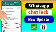 How to lock whatsapp chat without fingerprint || how to use chat lock whatsapp without fingerprint