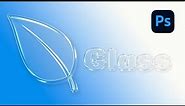 How to Create Realistic Glass Effect in Photoshop Glass Text Effect