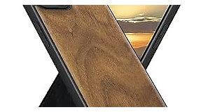 Carveit Magnetic Wood Case for iPhone 13 Case MagSafe 2021 [Hard Real Wood & Soft TPU] Shockproof Hybrid Protective Cover Unique & Classy Wooden 13 Case Compatible with MagSafe (Natural Walnut)