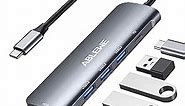 USB C Hub, ABLEWE USB C to HDMI Multiport Adapter, Thunderbolt 3 to HDMI Hub with 4K HDMI, 3*USB 3.0 and 100W PD Charging Adapter for MacBook Pro/Air 2020, iPad Pro/Chromebook/Pixelbook/XPS/Surface