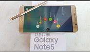 Samsung Galaxy Note 5 (Gold) - Unboxing & First Look!