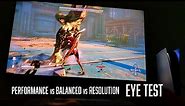 Stellar Blade Graphics Modes 'Eye Test' on 4K TV - Performance vs Balanced vs Resolution