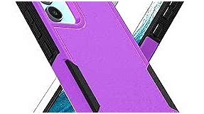 for Samsung Galaxy A54 5G Case: Dual Layer Protective Heavy Duty Cell Phone Cover Shockproof Rugged with Screen Protector - Military Protection Bumper Tough - Samsung Galaxy A54 2023, 6.4inch, Purple