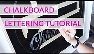 Chalkboard Lettering Tutorial - Christmas Welcome Sign