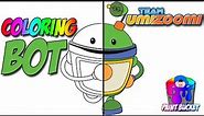 How to Color Team Umizoomi Bot Coloring Page - Nickelodeon Nick Jr Coloring Book to Learn Colors