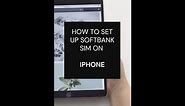 (IOS) How to set up Softbank Internet SIM in Iphone